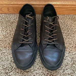 Mens Frye Leather Tennis Shoes SIZE 11 COLOR Black